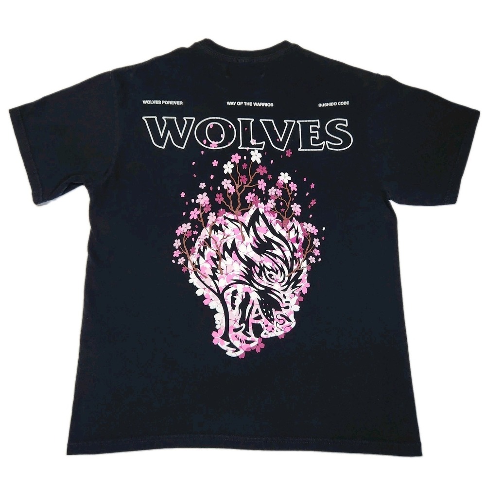 Darc Sport Bushido Code Wolves Forever Tee Medium 359/1000 Cherry Blossom